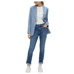 S.Oliver Damen Jeans Beverly Blue Stretch -Wellensteyn Shop s oliver jeans blau 54z5 model