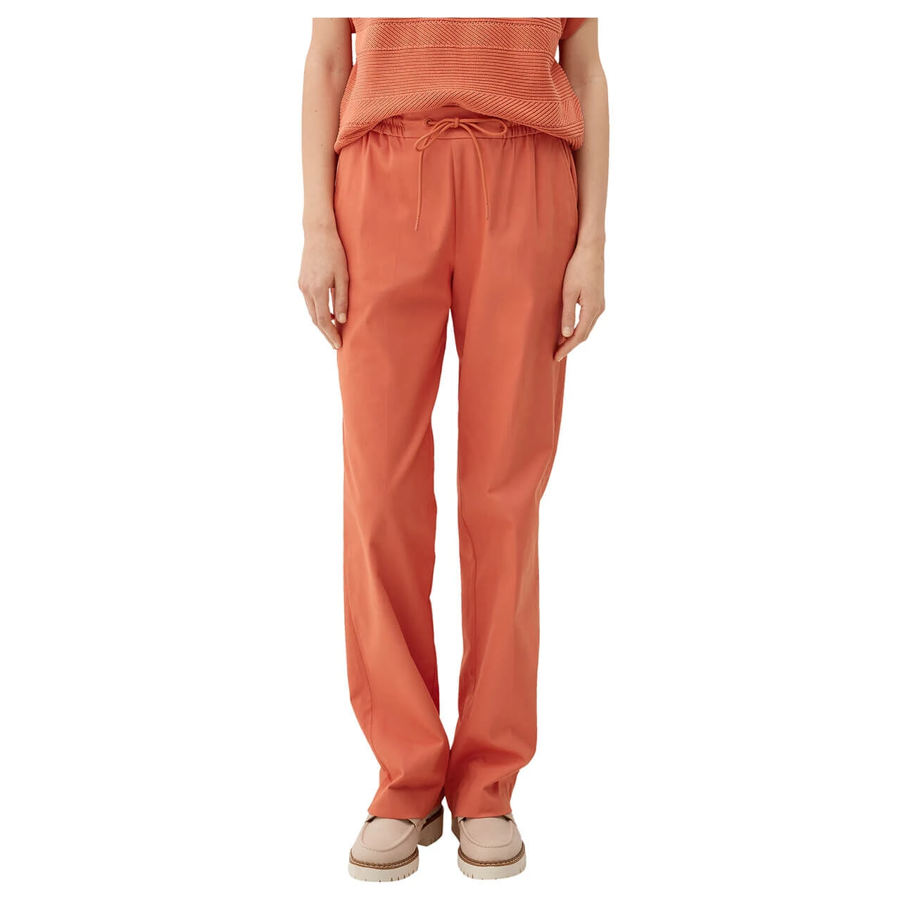 S.Oliver Damen Chino Jogpants Apricot Orange 4 S.Oliver Damen Chino Jogpants Apricot Orange – Bild 2