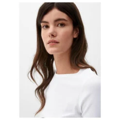 S.Oliver Damen Langarm Shirt Shiny White -Wellensteyn Shop s oliver langarmshirt weiss 0100 detail