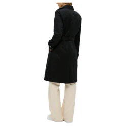 S.Oliver Damen Trenchcoat Soft Black -Wellensteyn Shop s oliver outdoor mantel schwarz 9999 model hinten
