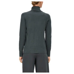 S.Oliver Damen Rollkragen Pullover Basic Green -Wellensteyn Shop s oliver pullover gruen 7909 model hinten