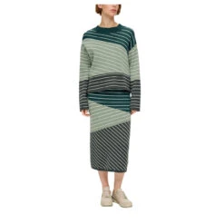 S.Oliver Damen Pullover Blue Green Stripes -Wellensteyn Shop s oliver pullover petrol streifen 67x1 model ganz