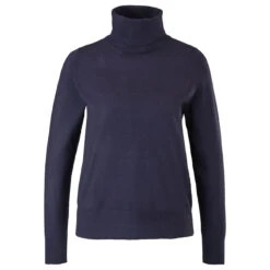 S.Oliver Damen Rollkragen Pullover Basic Navy