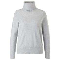 S.Oliver Damen Rollkragen Pullover Basic Grey Melange