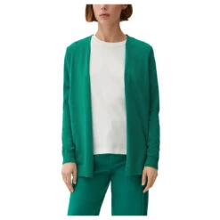 S.Oliver Damen Strickjacke Sap Green -Wellensteyn Shop s oliver strickjacke gruen 7646 ansicht detail