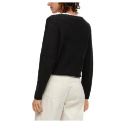 S.Oliver Damen Pullover Deep Black -Wellensteyn Shop s oliver strickpullover schwarz 9999 model hinten