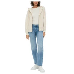 S.Oliver Damen Hoodie Sweatjacke Creme Beige 9 S.Oliver Damen Hoodie Sweatjacke Creme Beige -Wellensteyn Shop s oliver sweatshirt jacke beige 8105 model