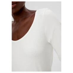 S.Oliver Damen Langarm Shirt Off White -Wellensteyn Shop s oliver t shirt weiss 0210 detail vorne