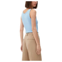 S.Oliver Damen Top Light Blue 8 S.Oliver Damen Top Light Blue -Wellensteyn Shop s oliver top blau 5081 ansicht hinten