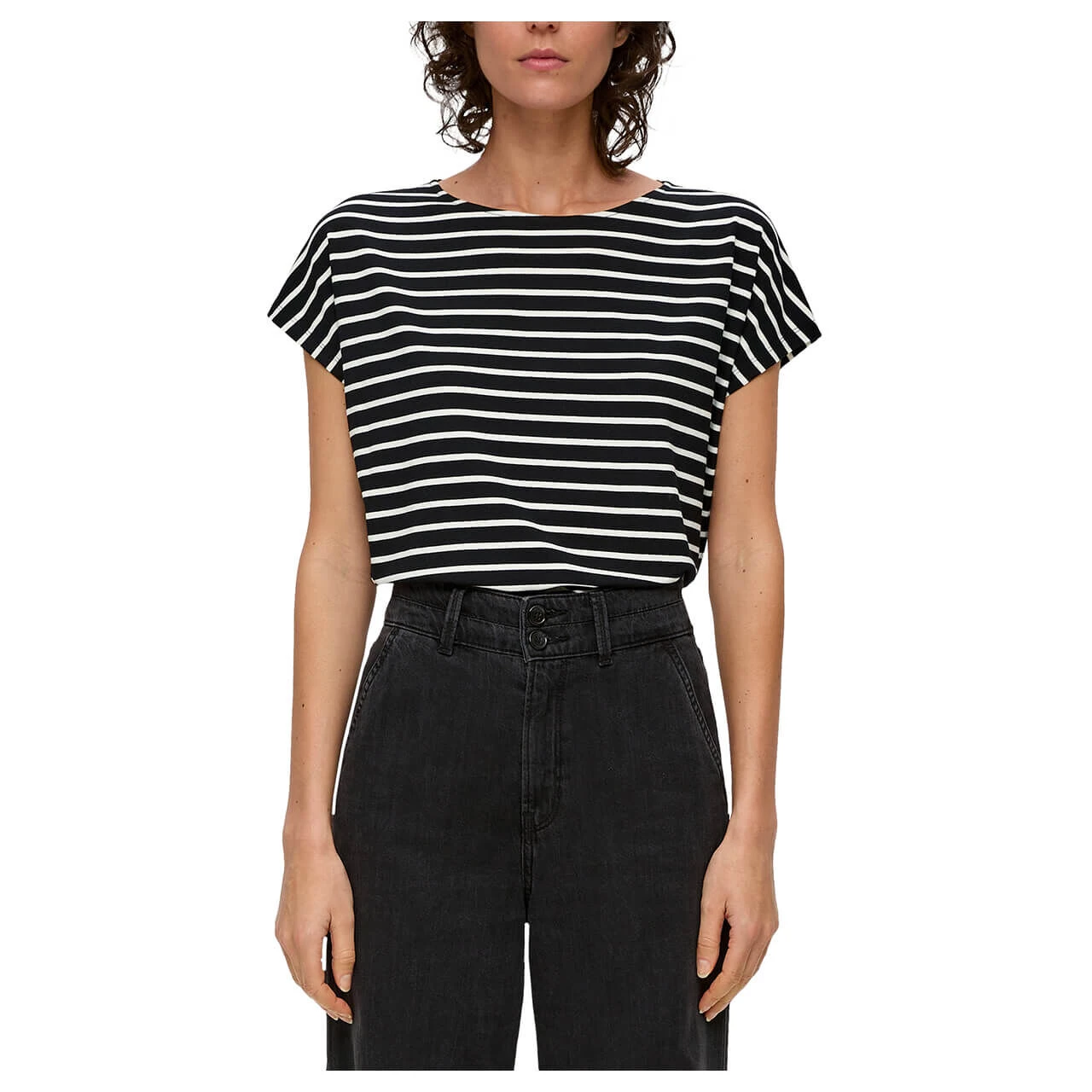 S.Oliver Damen T-Shirt Black Stripes 4 S.Oliver Damen T-Shirt Black Stripes – Bild 2