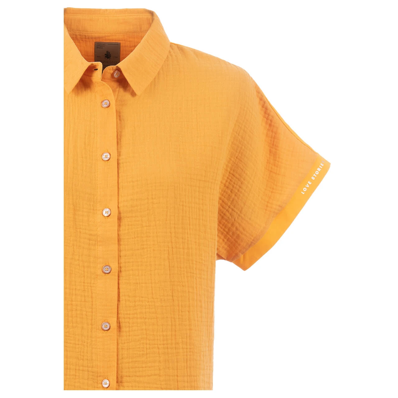 Soquesto Damen Kurzarm Bluse Crushed Nectarine 5 Soquesto Damen Kurzarm Bluse Crushed Nectarine – Bild 3