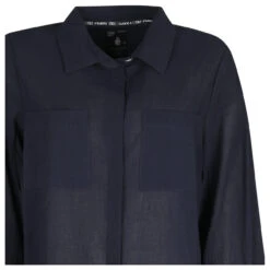 Soquesto Damen 3/4 Arm Long Bluse Navy -Wellensteyn Shop soquesto 3 4 bluse navy 2800 detail