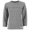Soquesto Damen 3/4 Arm Sweatshirt Black Grey Melange -Wellensteyn Shop soquesto 3 4 leichtsweat pullover black 9000