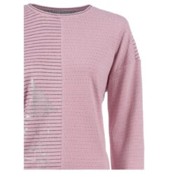 Soquesto Damen Sweatshirt Rose Cloud Printed -Wellensteyn Shop soquesto leichtsweat shirt rose cloud 1002 detail vorne