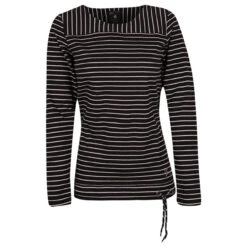 Soquesto Damen Sweatshirt Black Stripes
