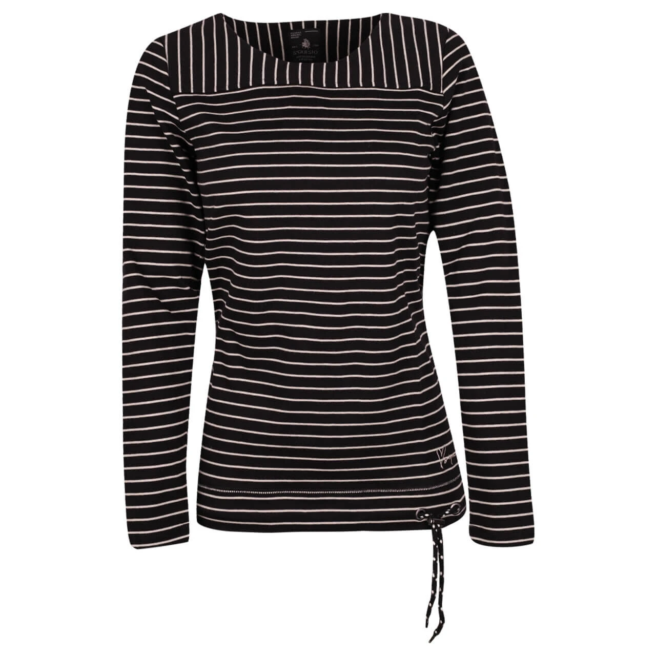 Soquesto Damen Sweatshirt Black Stripes 3 Soquesto Damen Sweatshirt Black Stripes