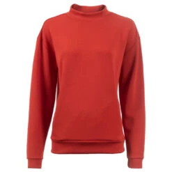 Soquesto Damen Sweatshirt Pumpkin Red