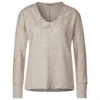Street One Damen Langarm Shirt 2-Color Structure Sand Melange -Wellensteyn Shop street one 2 color strukture shirts beige 15379