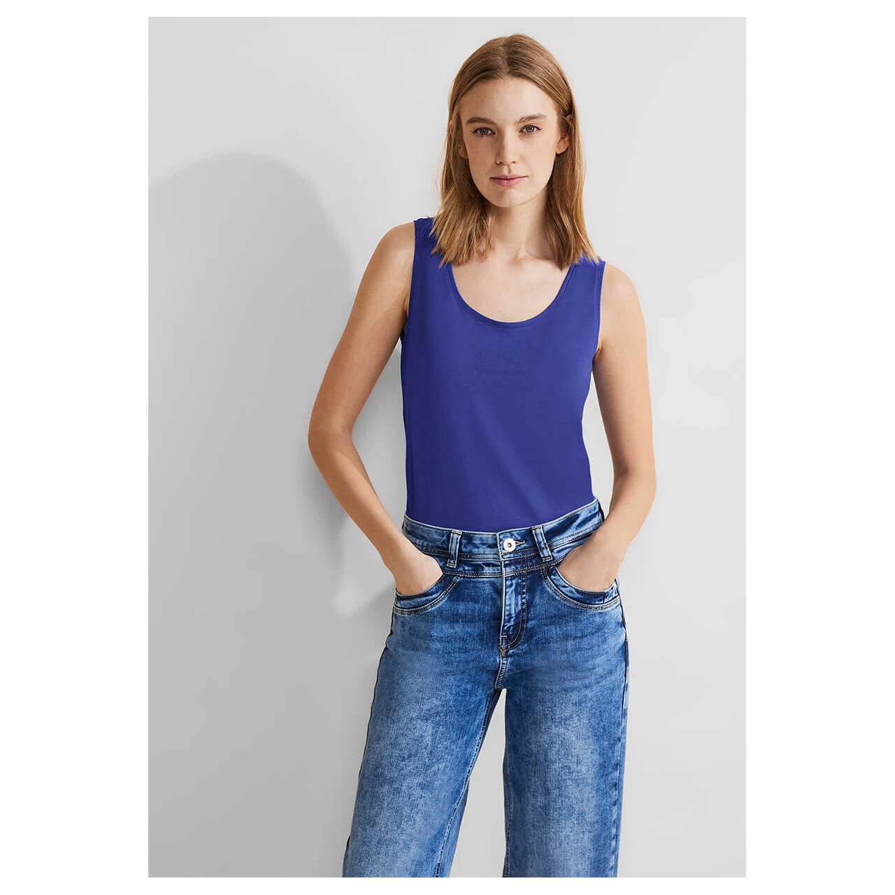 Street One Damen Top Anni Intense Royal Blue 4 Street One Damen Top Anni Intense Royal Blue – Bild 2