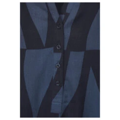 Street One Bamika Damen Langarm Bluse Deep Blue Printed Graphic Print 11 Street One Bamika Damen Langarm Bluse Deep Blue Printed Graphic Print -Wellensteyn Shop street one bamika grafic print bluse blau 21238 detail