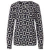 Street One Bamika Damen Langarm Bluse Deep Dark Blue Printed 2 Street One Bamika Damen Langarm Bluse Deep Dark Blue Printed -Wellensteyn Shop street one bamika print bluse blau 21238