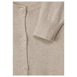Street One Damen Strickjacke Basic Button Cardigan Sand Melange 13 Street One Damen Strickjacke Basic Button Cardigan Sand Melange -Wellensteyn Shop street one basic button cardigan beige 15379 detail