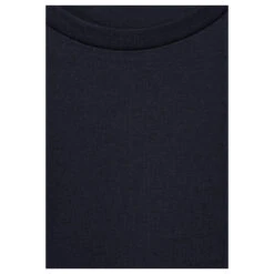 Street One Basic Interlock T-Shirt Deep Blue 11 Street One Basic Interlock T-Shirt Deep Blue -Wellensteyn Shop street one basic interlock shirt blau 11238 detail