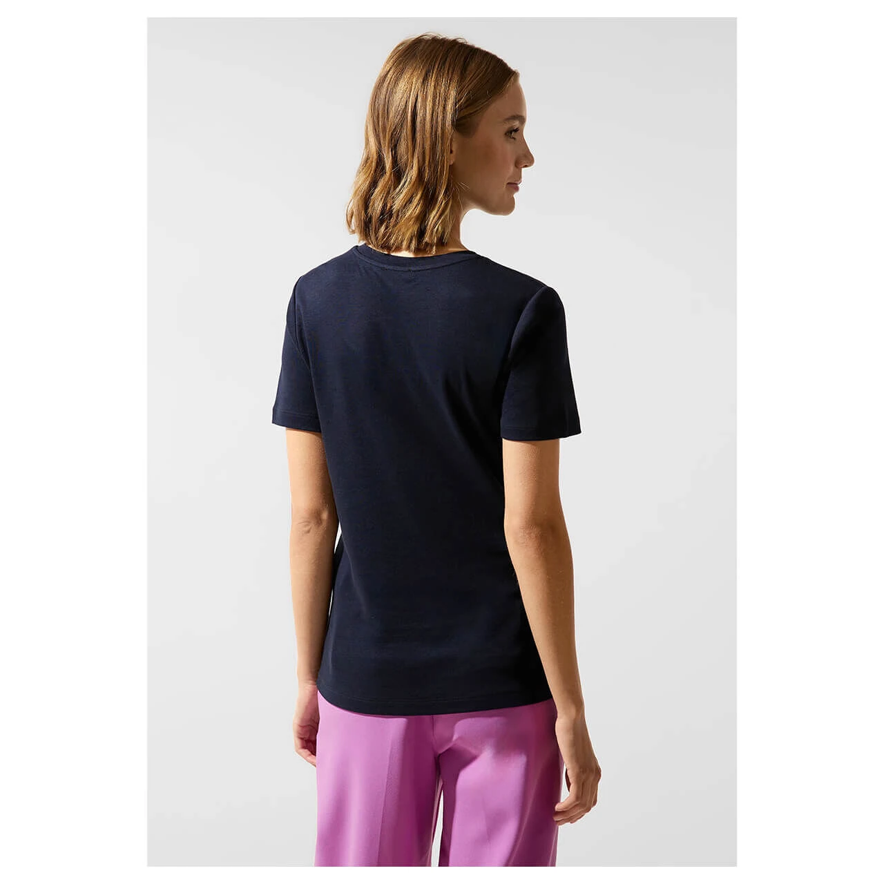 Street One Basic Interlock T-Shirt Deep Blue 5 Street One Basic Interlock T-Shirt Deep Blue – Bild 3