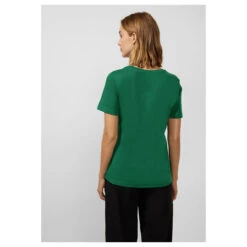 Street One Basic Interlock T-Shirt Gentle Green 9 Street One Basic Interlock T-Shirt Gentle Green -Wellensteyn Shop street one basic interlock shirt gruen 15245 ansicht model hinten