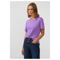 Street One Basic Interlock T-Shirt Lupine Lilac -Wellensteyn Shop street one basic interlock shirt lila 15181 ansicht model vorn