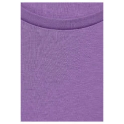 Street One Basic Interlock T-Shirt Lupine Lilac -Wellensteyn Shop street one basic interlock shirt lila 15181 detail
