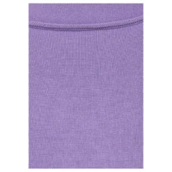 Street One Damen Pullover Basic U-Boat Sweater Shiny Lilac Melange -Wellensteyn Shop street one basic u boat sweater pullover violett 15153 detail