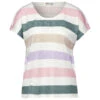 Street One Damen T-Shirt Big Multicolor Stripe Off White -Wellensteyn Shop street one big multicolor striped shirt weiss 30108