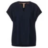 Street One Damen Kurzarm Bluse Grand Blue 2 Street One Damen Kurzarm Bluse Grand Blue -Wellensteyn Shop street one bluse blau 13765 ansicht