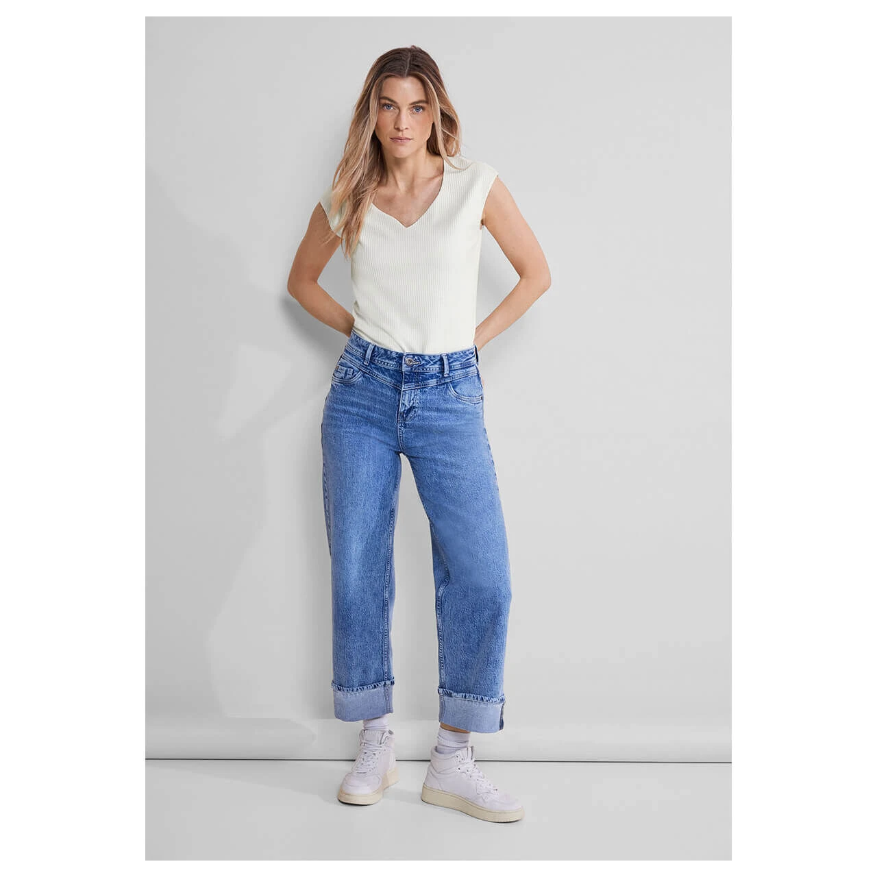 Street One Damen T-Shirt Ada Off White 6 Street One Damen T-Shirt Ada Off White – Bild 4