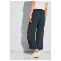 Street One Emee Wide Leg 7/8 Hose Cool Vintage Green 13 Street One Emee Wide Leg 7/8 Hose Cool Vintage Green -Wellensteyn Shop street one jeans emee solid wide leg gruen 13825 model hinten