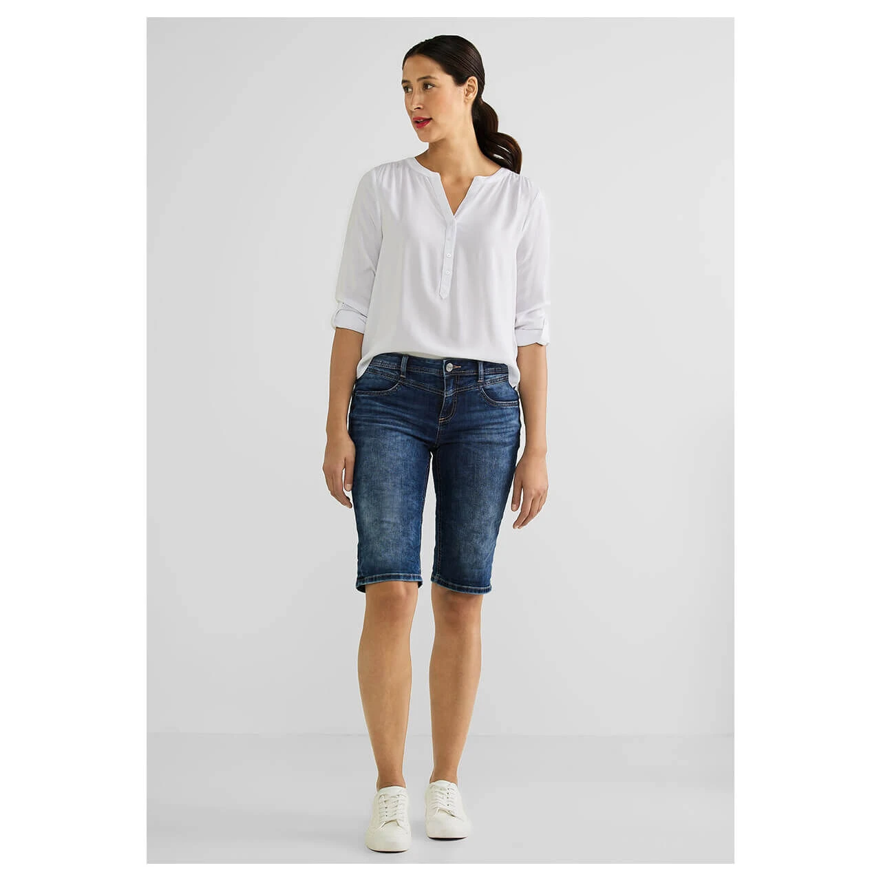 Street One Jane Jeans Bermuda Brilliant Indigo 7 Street One Jane Jeans Bermuda Brilliant Indigo – Bild 5