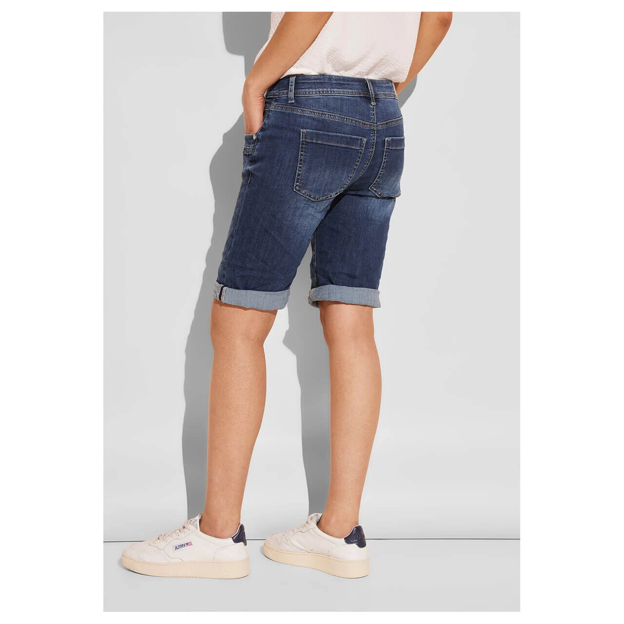 Street One Jane Jeans Bermuda Blue Washed Soft 10 Street One Jane Jeans Bermuda Blue Washed Soft – Bild 8