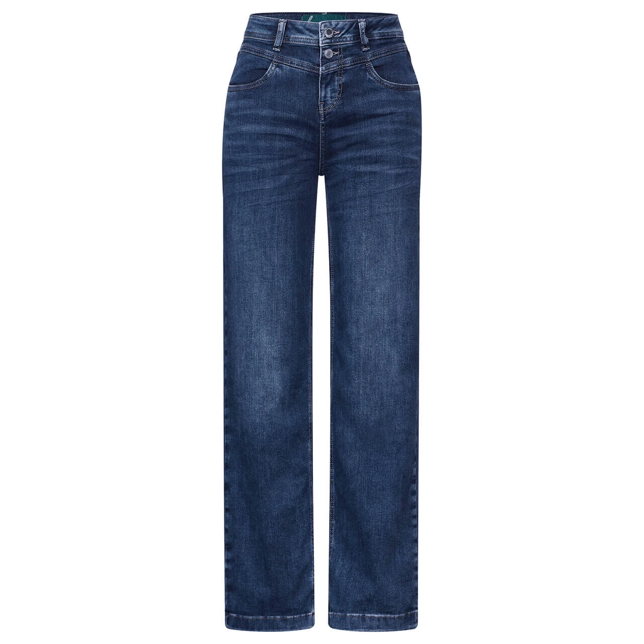 Street One Wide Leg 7/8 Jeans Mid Blue Wash 3 Street One Wide Leg 7/8 Jeans Mid Blue Wash