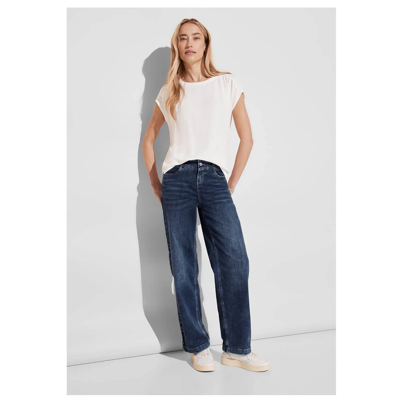 Street One Wide Leg 7/8 Jeans Mid Blue Wash 7 Street One Wide Leg 7/8 Jeans Mid Blue Wash – Bild 5