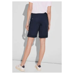 Street One Yulius Baumwoll Bermuda Deep Blue -Wellensteyn Shop street one jeans yulius bermuda blau 11238 model hinten