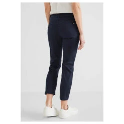 Street One Yulius Satin 7/8 Baumwollhose Deep Blue 13 Street One Yulius Satin 7/8 Baumwollhose Deep Blue -Wellensteyn Shop street one jeans yulius capri 3 4 blau 11238 ansicht hinten