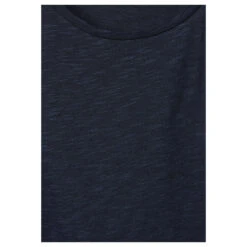 Street One Lace Shoulder T-Shirt Deep Blue -Wellensteyn Shop street one lace shoulder shirt blau 11238 detail