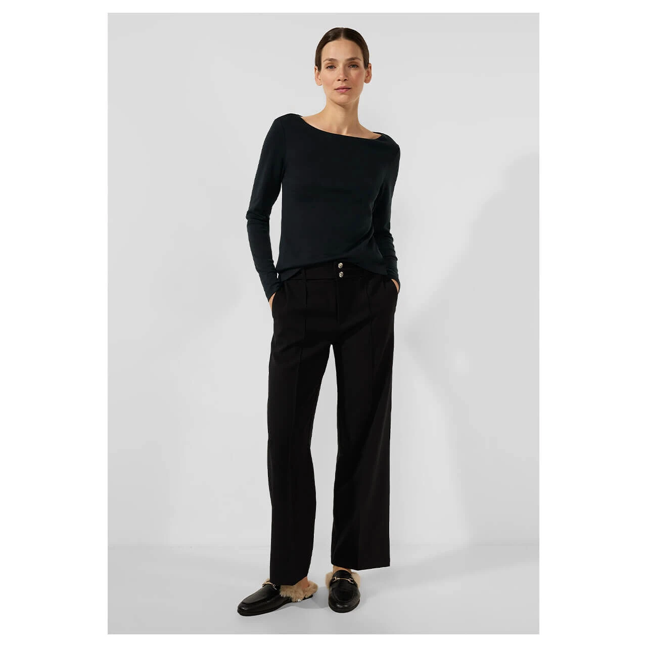 Street One Lanea Langarm Shirt Black 6 Street One Lanea Langarm Shirt Black – Bild 4