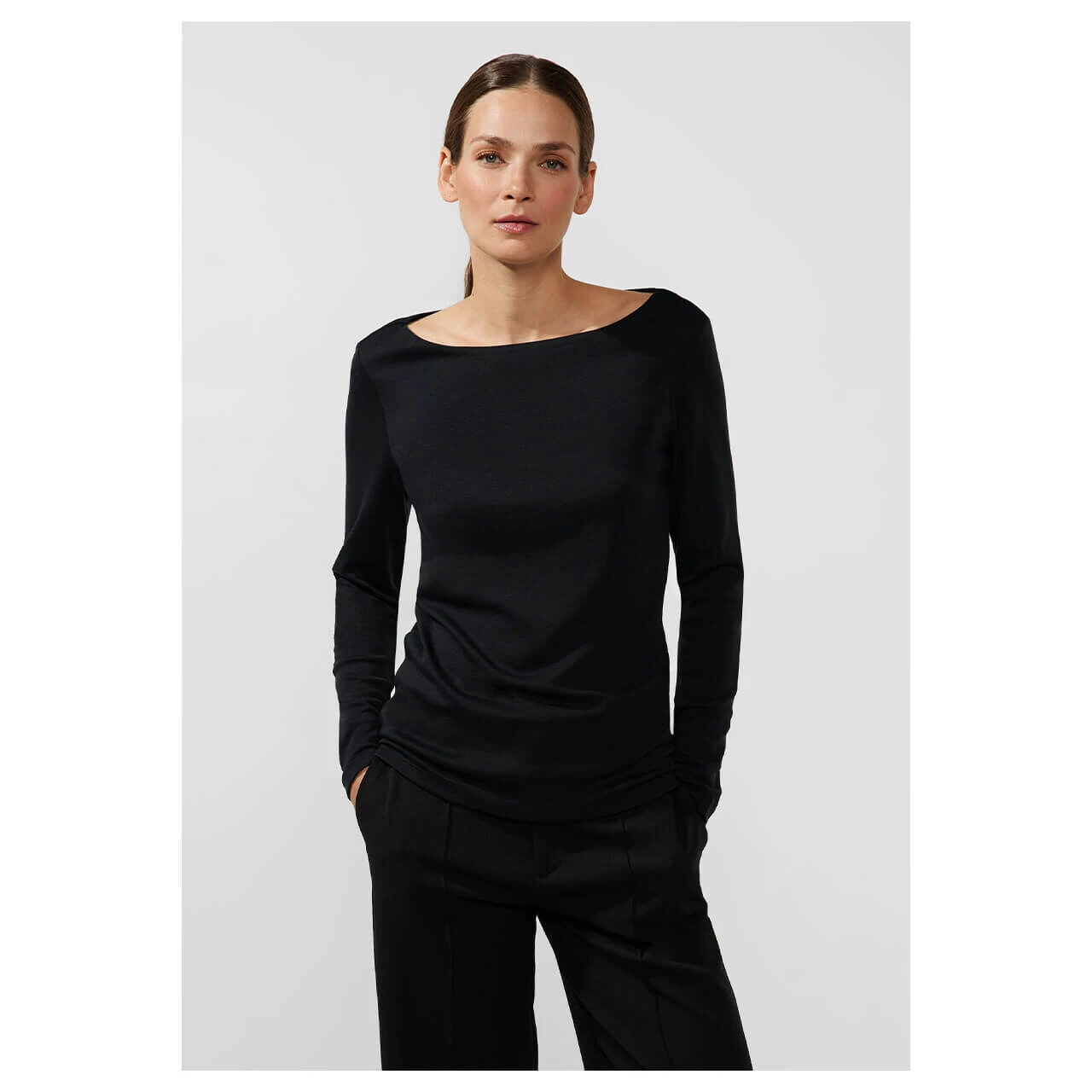 Street One Lanea Langarm Shirt Black 4 Street One Lanea Langarm Shirt Black – Bild 2