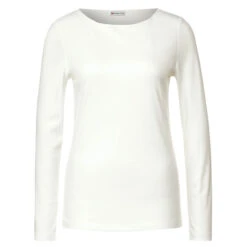 Street One Lanea Langarm Shirt Off White
