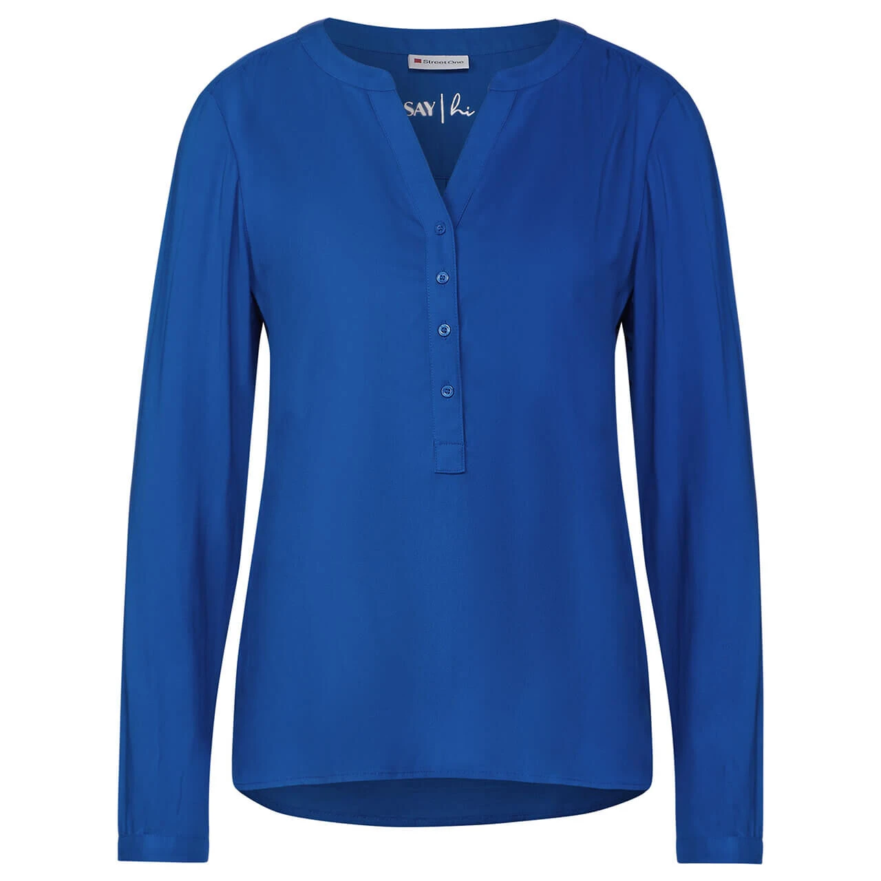 Street One Damen Langarm Bluse Bamika Fresh Intense Gentle Blue 3 Street One Damen Langarm Bluse Bamika Fresh Intense Gentle Blue