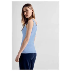 Cecil Damen Top Linda Soft Light Blue -Wellensteyn Shop street one linda top soft light blue 15877 model hinten
