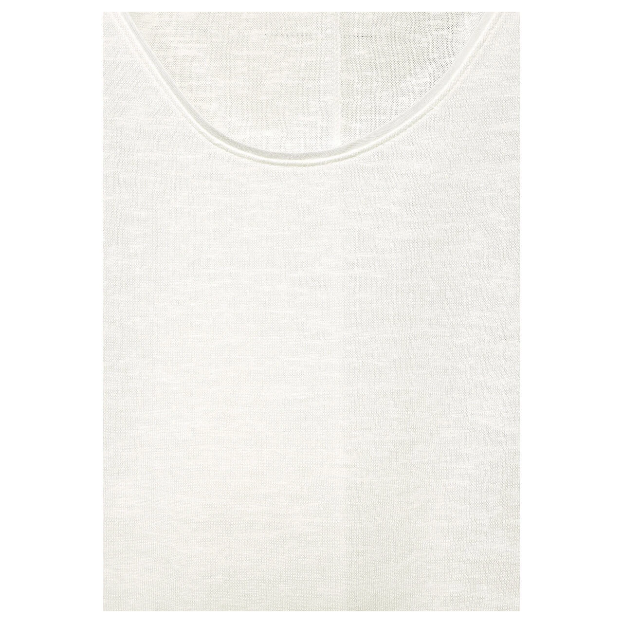 Street One Damen T-Shirt Linen Look Off White 8 Street One Damen T-Shirt Linen Look Off White – Bild 6