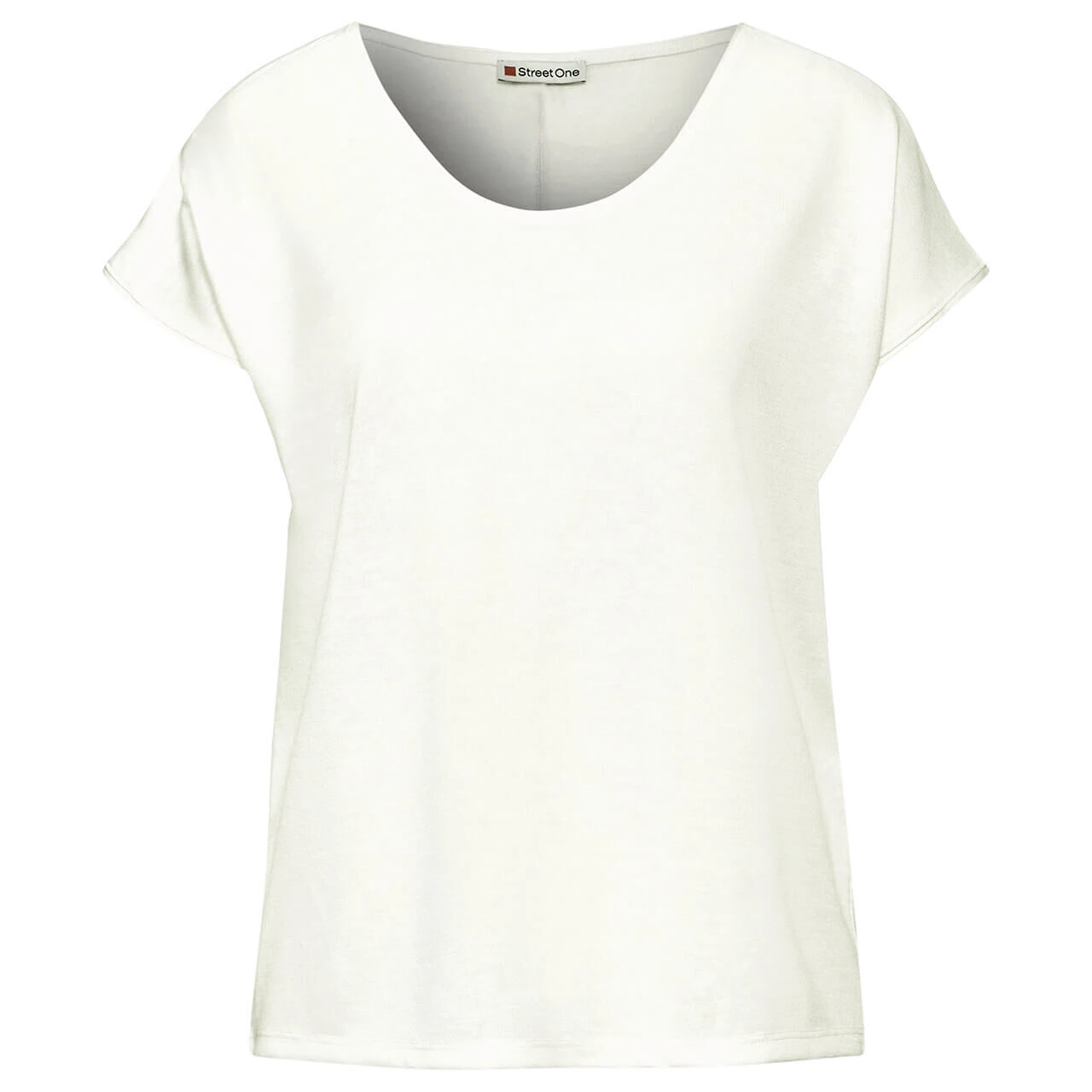 Street One Damen T-Shirt Linen Look Off White 3 Street One Damen T-Shirt Linen Look Off White